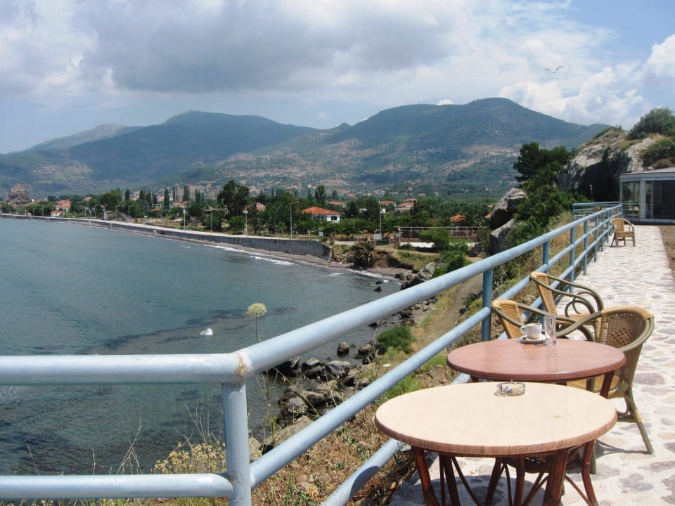 Blick auf Petra Hotel Alma Beach