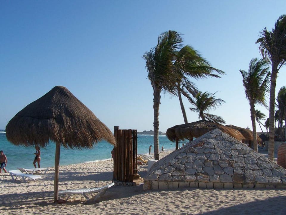 Sauna und Dusche am Strand Grand Oasis Tulum Riviera - All Inclusive