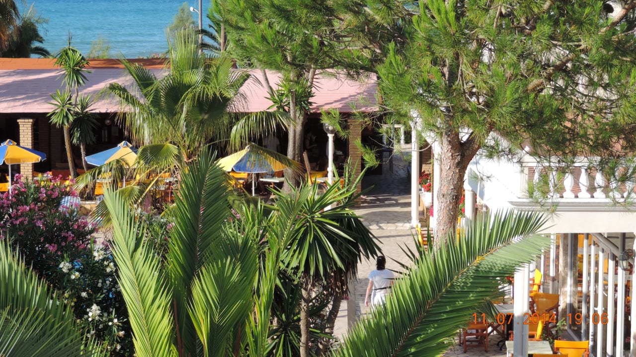 Blick vom Balkon Hotel Angela Beach
