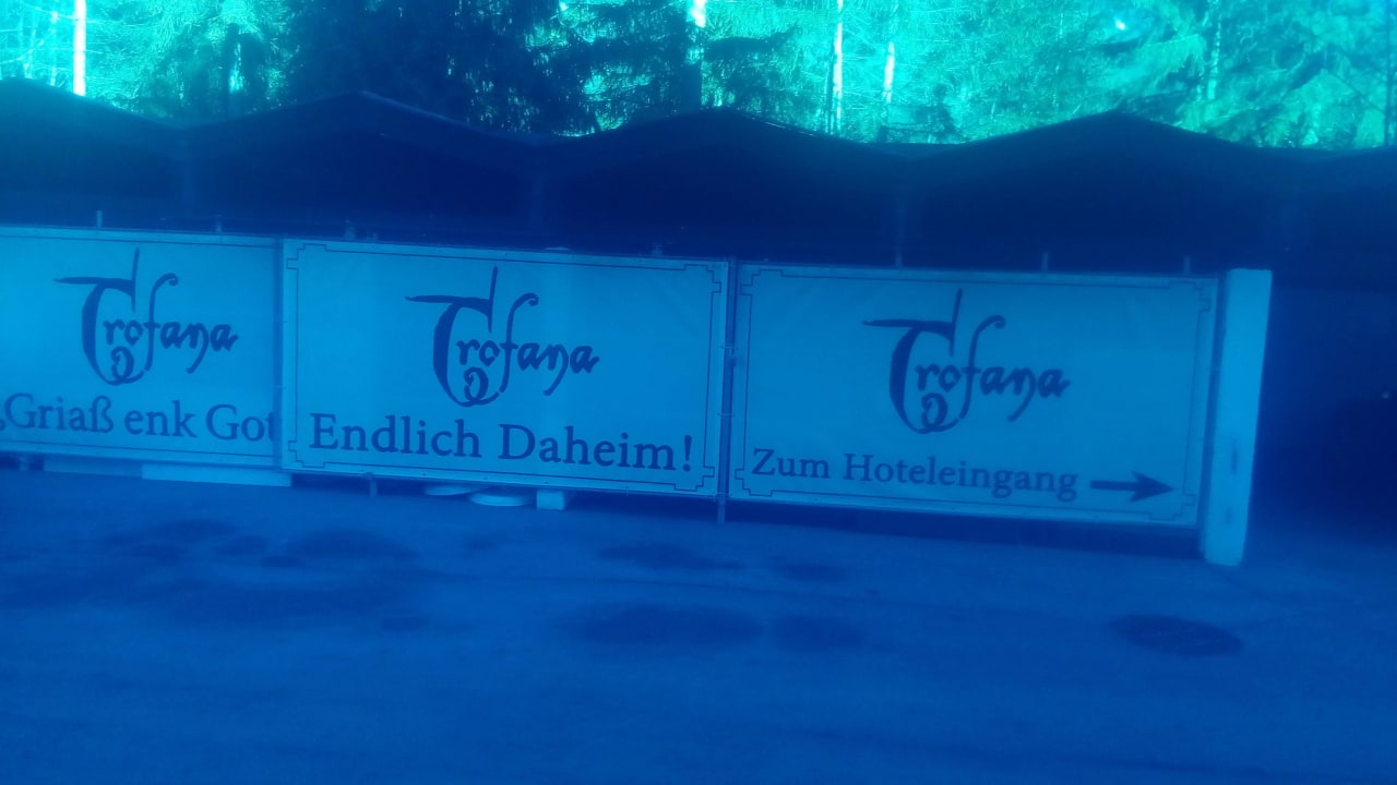 Hinter dem Hotel  Bergidyll & Hotel Trofana