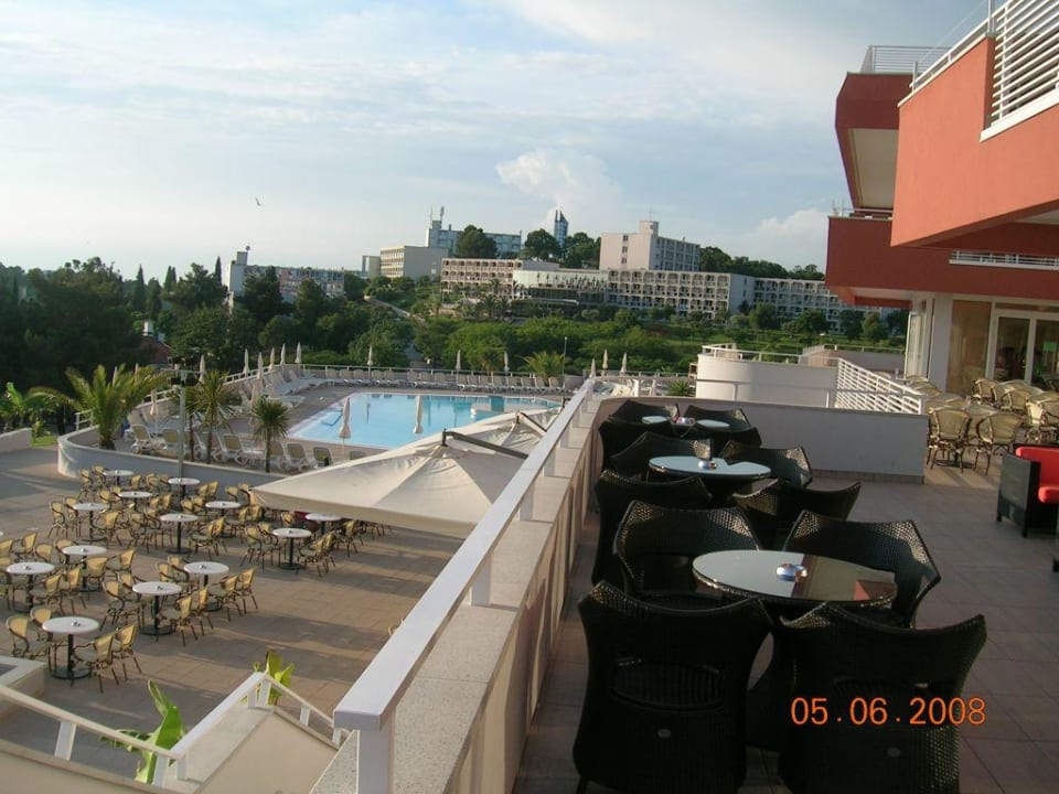 Blick von der Terrasse Plava Laguna