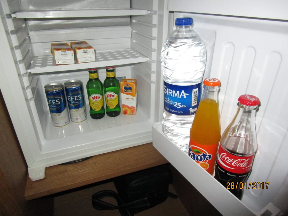 Bestückung Minibar täglich Adalya Ocean Deluxe