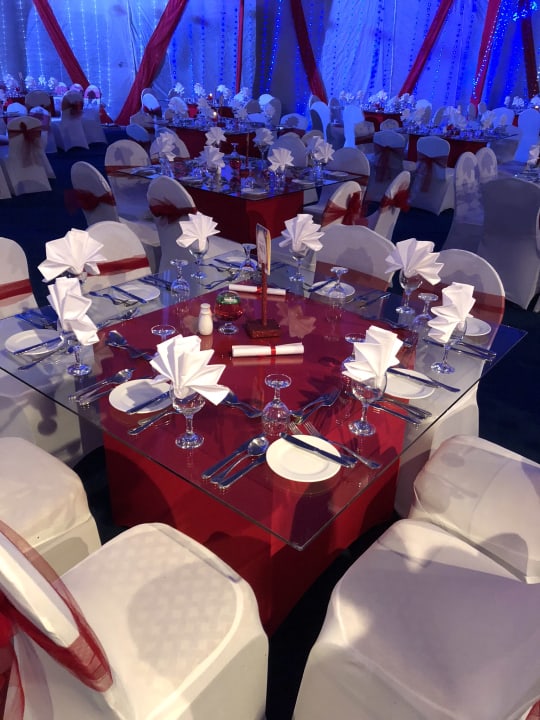 Sehr schöne Dekoration und Tischplätze  Marina Resort Port Ghalib, a member of Radisson Individuals