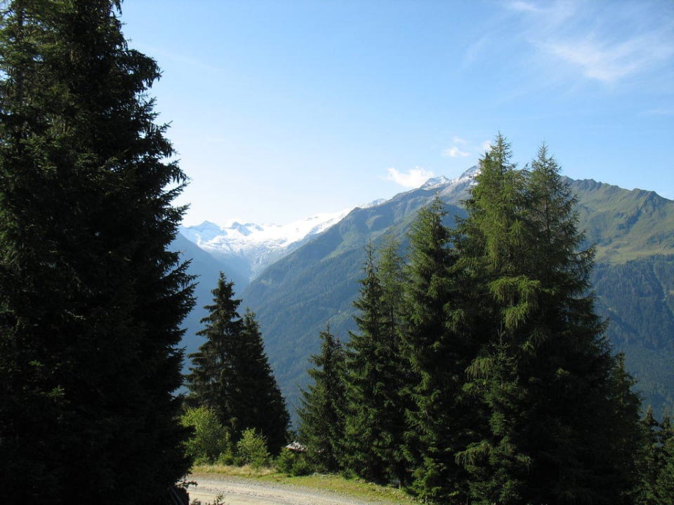 Blick von der Hütte Richtung Habachtal Habachblick Hütte