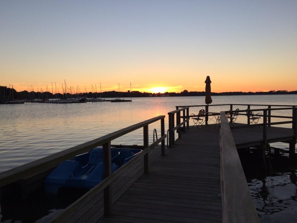 Sonnenuntergang  Romantik Hotel Jagdhaus Eiden am See