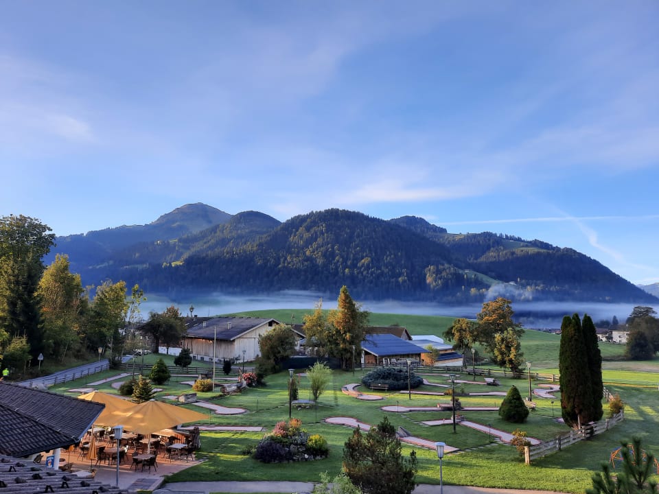 Ausblick Franzlhof Söll am Wilden Kaiser