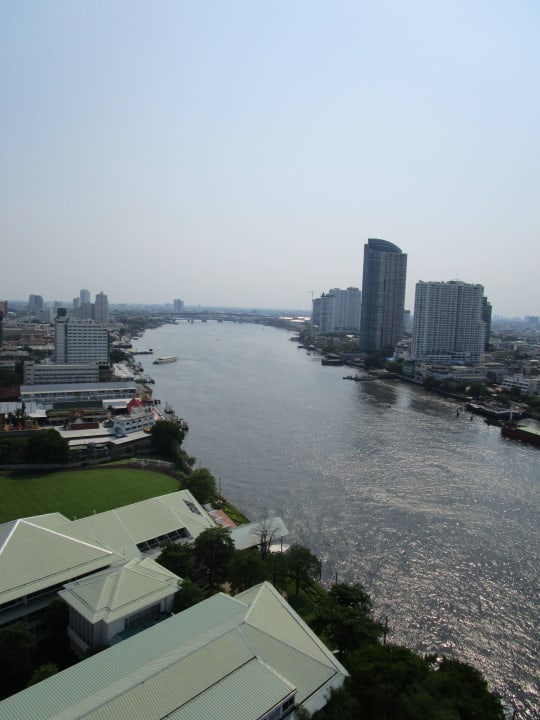 Blick vom Zimmer Chatrium Hotel Riverside Bangkok