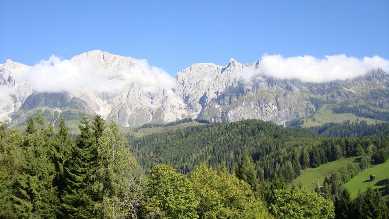 Blick auf den Höchkönig Übergossene Alm Resort