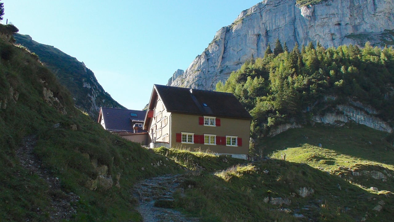 Bollenwees vor Sonnenuntergang Berggasthaus Bollenwees