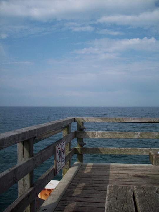 Blick auf's offene Meer Ferienwohnung Wichelmann