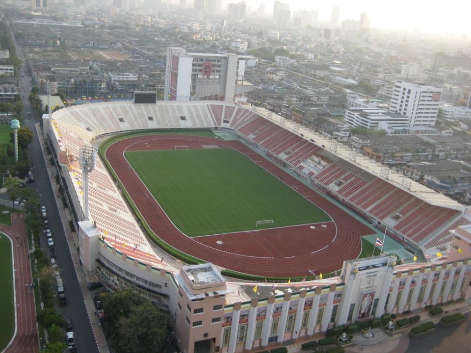 Ausblick aus dem Zimmer auf das National Stadium Siam@Siam Design Hotel Bangkok