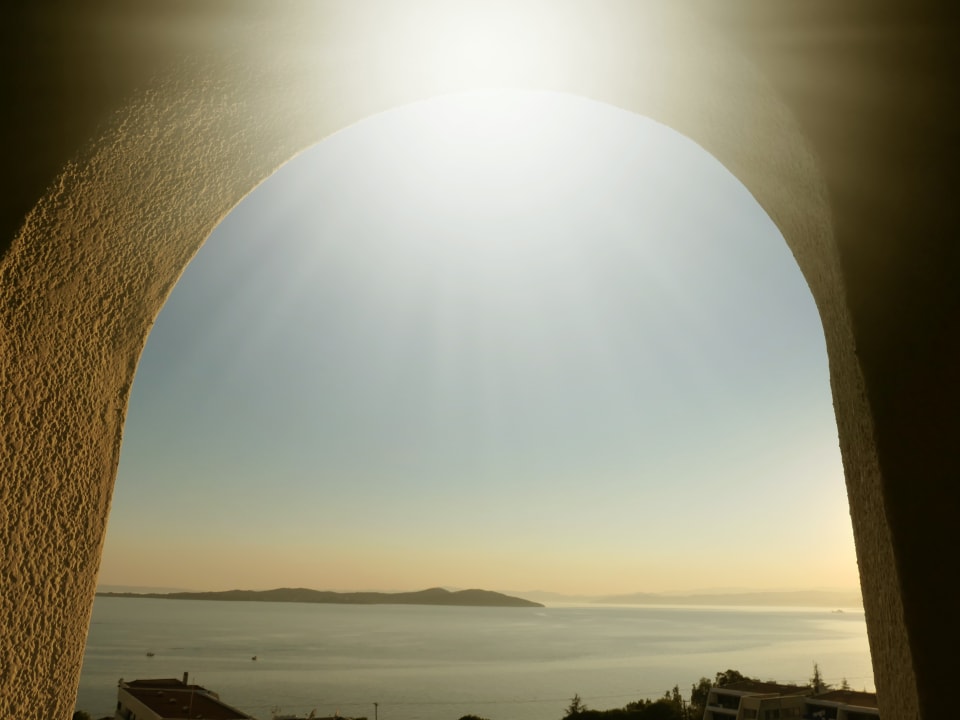 Ausblick Akrathos Beach Hotel