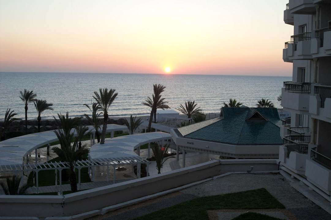Levé du soleil vu du balcon de la chambre Iberostar Selection Royal El Mansour