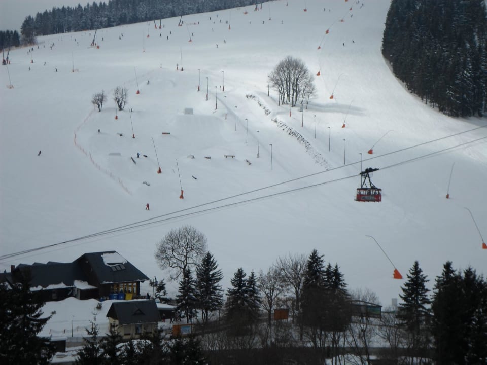 Ausblick vom Balkon der Suit (Panoramablick)  Best Western Ahorn Hotel Oberwiesenthal - Adults only
