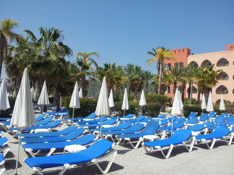 Zona de hamacas piscina panorámica  Playacálida Hotel