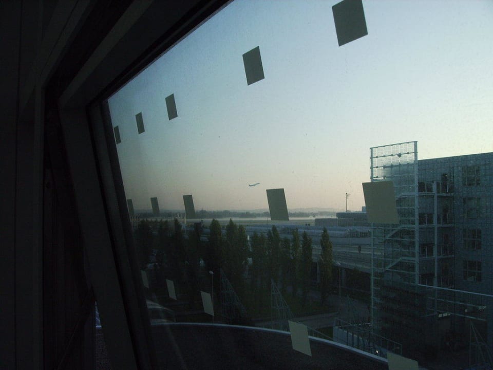 Blick aus dem Zimmer Hilton Munich Airport