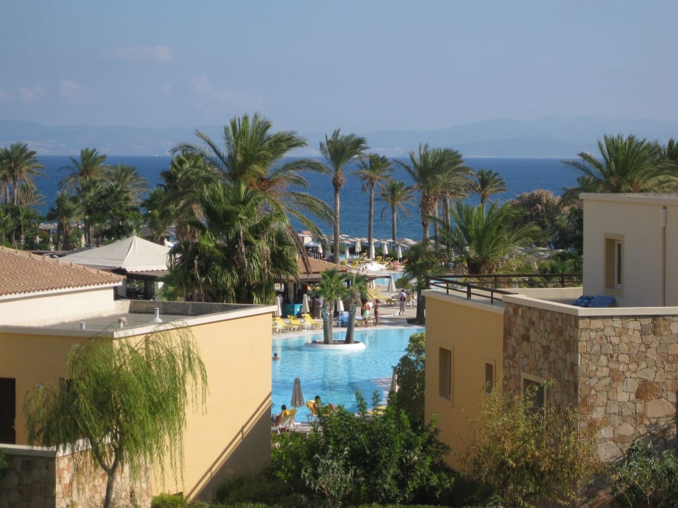 Blick beim Gang zum Frühstück Grecotel LUXME Kos