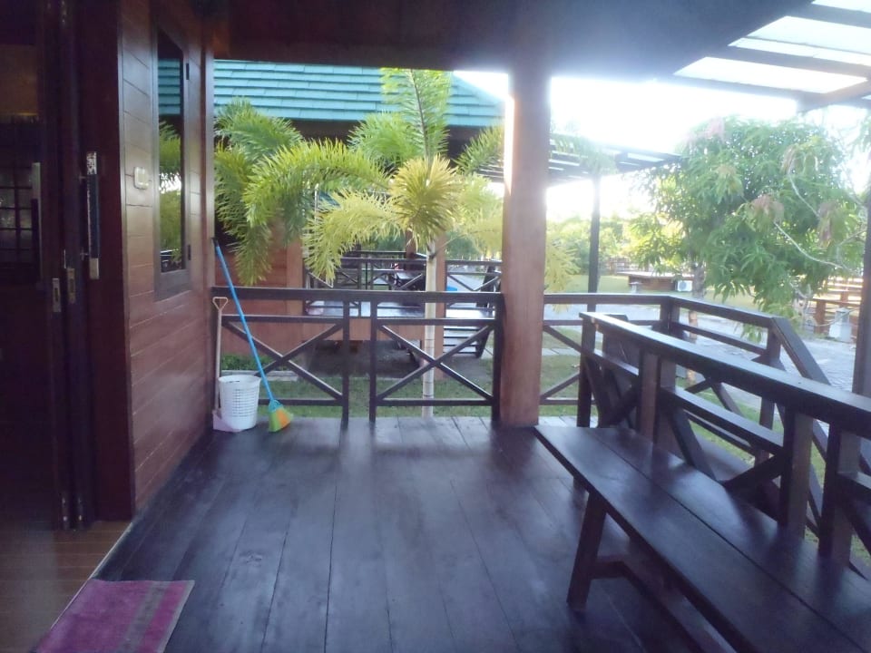 The terrace of one of the villas Puri Ansell