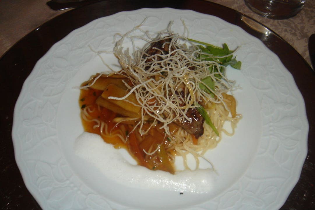 Hauptgang vom Abendmenü Schlössl Hotel Kindl