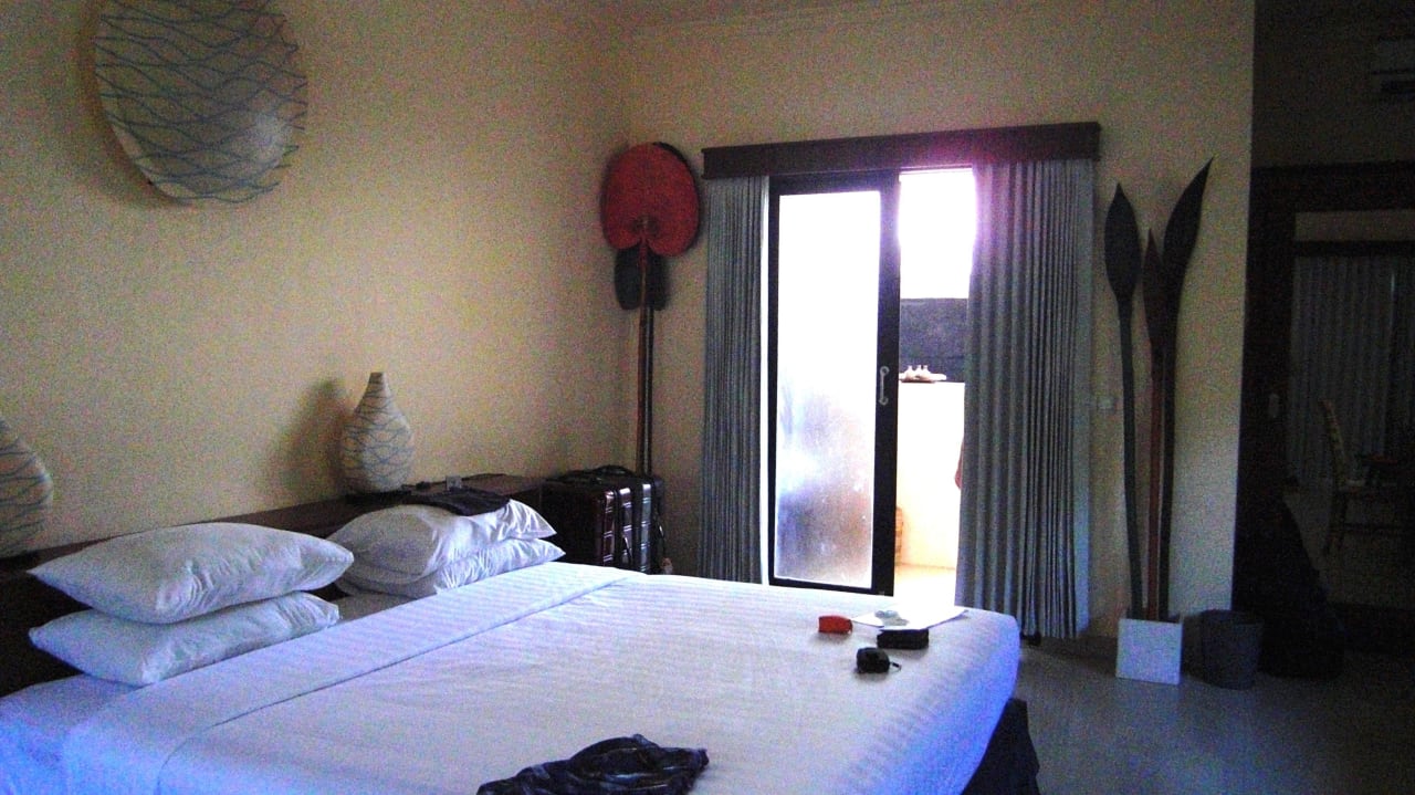 Blick zum Außenbad Hotel Vila Ombak