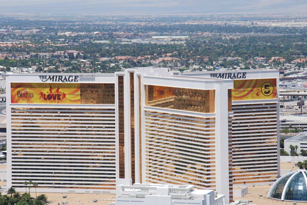 Blick auf das Hotel The Mirage