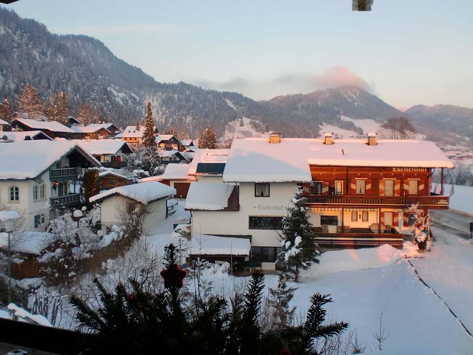 Vom Balkon,kurz vor dem Sonnenuntergang Ferienwohnung Kaiserfeld