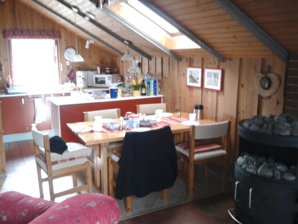 Essecke und Küche Ferienhäuser Holnis