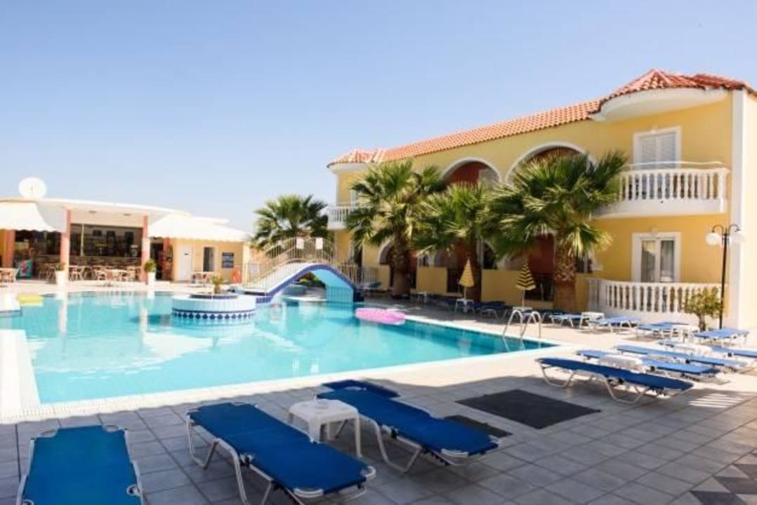 Sunloungers By The Pool Hera Zakynthos Hotel