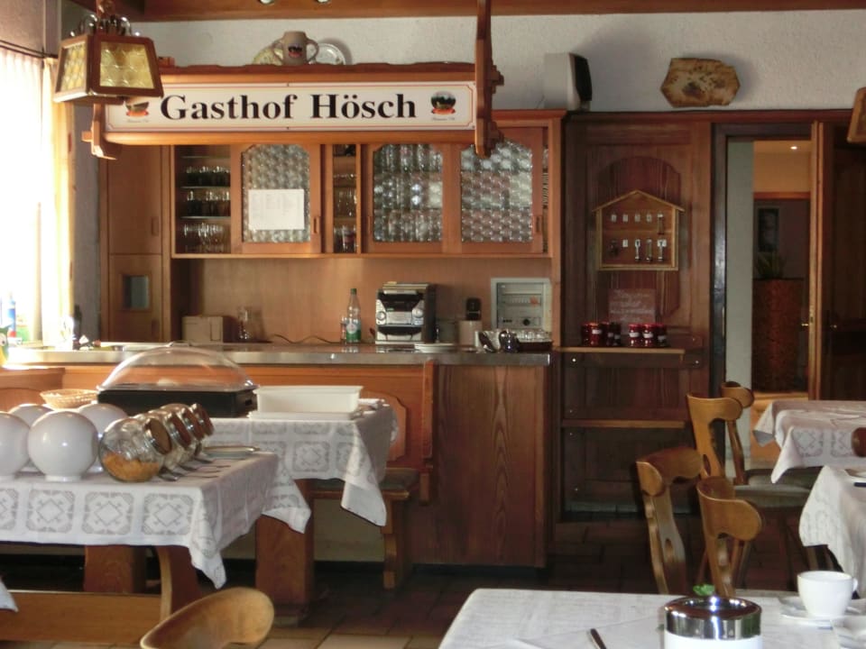 Der Frühstücksraum  Gasthof Hösch