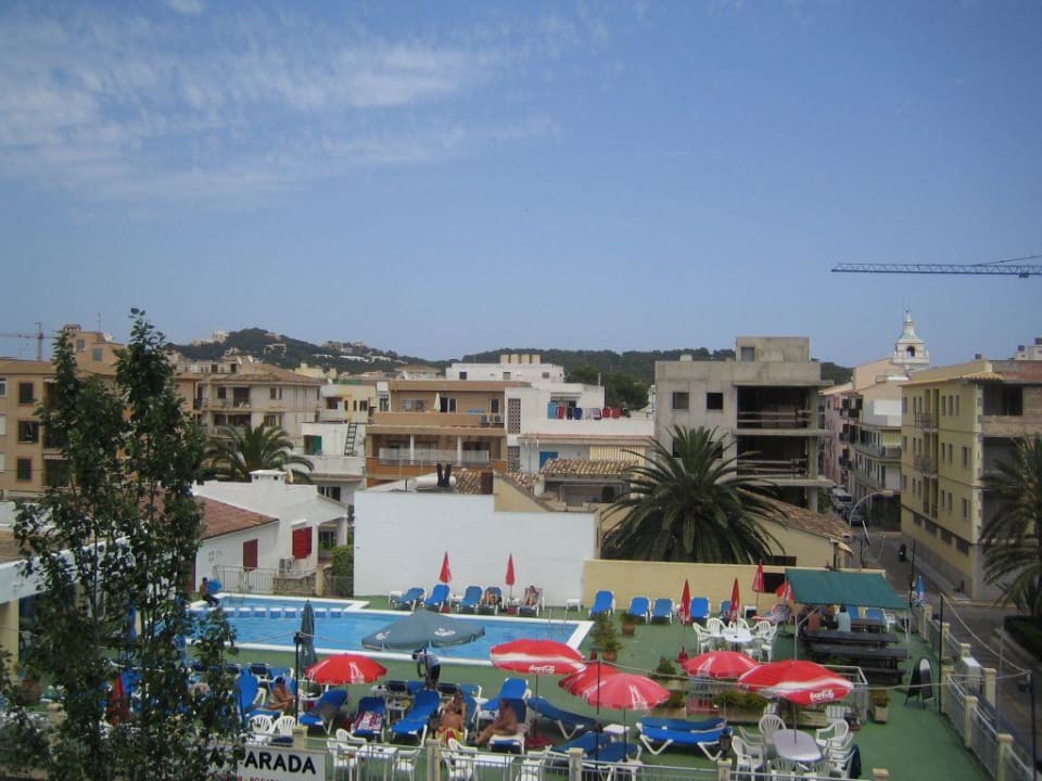 Ausblick von unserem Balkon Hotel Bella Mar