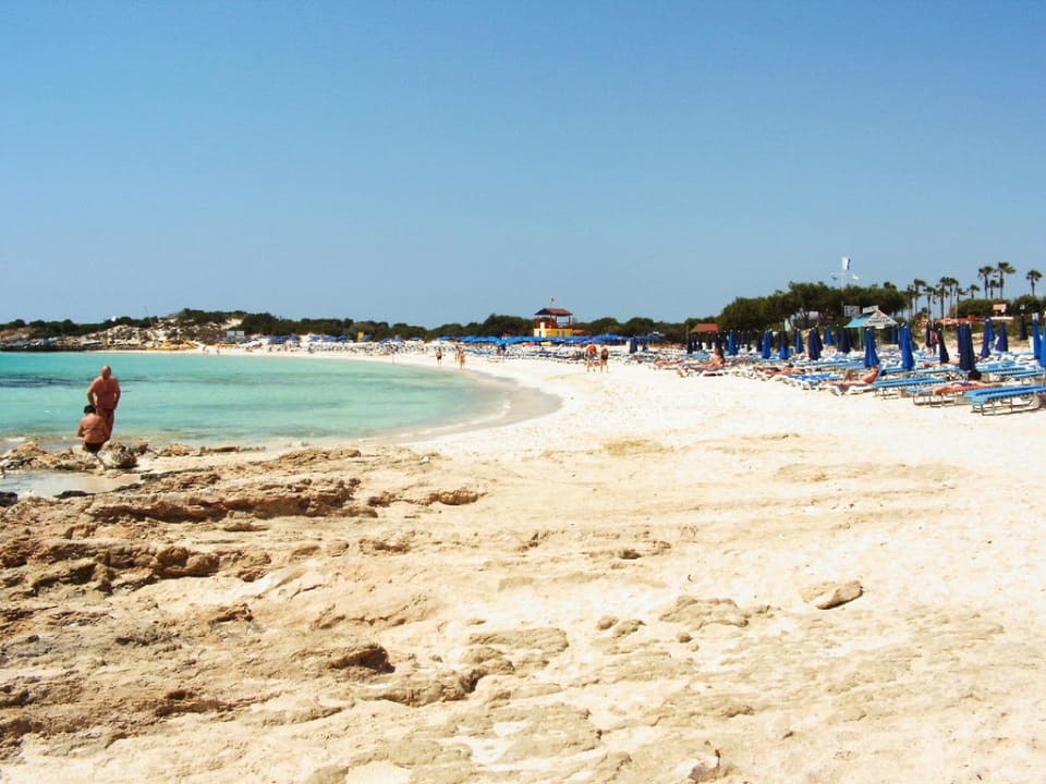 Blick über den Strand Asterias Beach