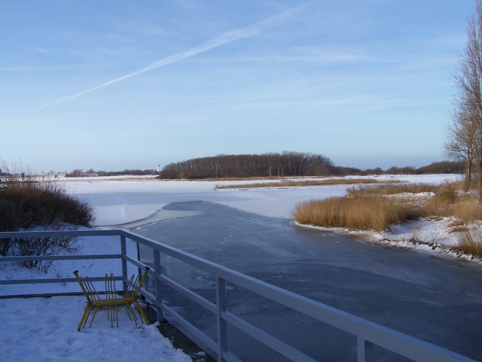 Winter Blick in Richtung Westen Heiligenhafen Ferienpark