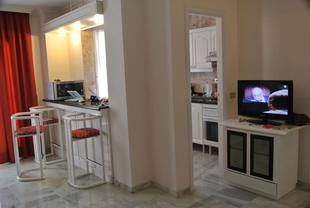 Wohn- und Kochbereich Apartamentos Casablanca