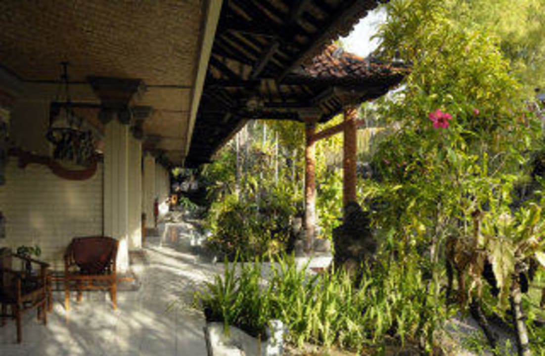 Blick von unserer Terrasse weg Villa Shanti Beach