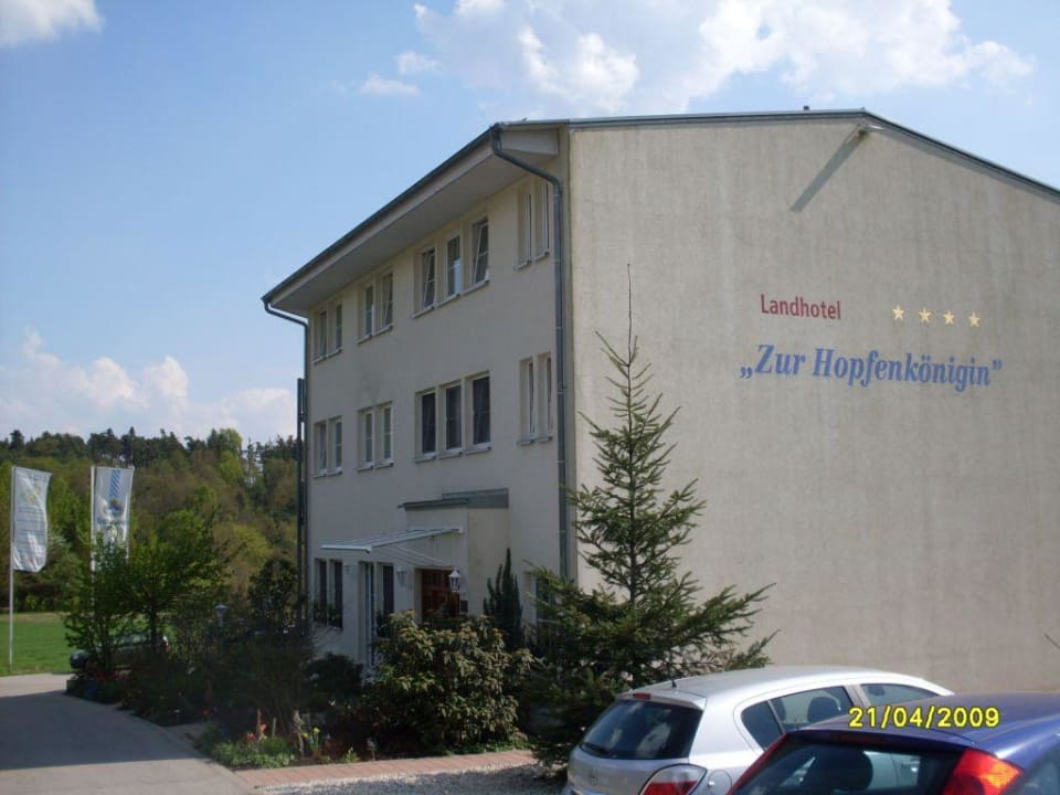 Hoteleingang Seehotel Zur Hopfenkönigin