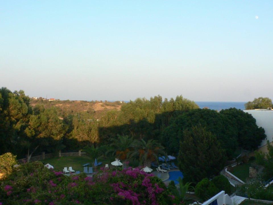 Blick vom Balkon  Ekaterini Hotel