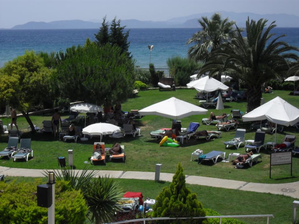 De tuin van het hotel Hotel Ephesia