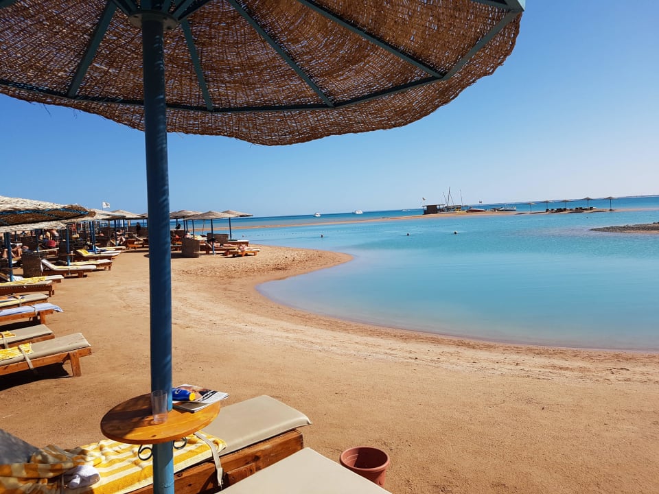 Blick von den ersten Liegen Club Paradisio El Gouna, Red Sea