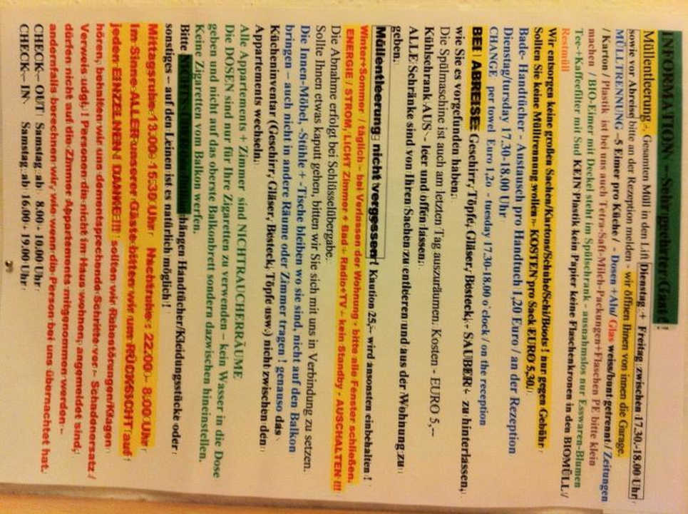 Regeln Hotel Apart Alpenhof