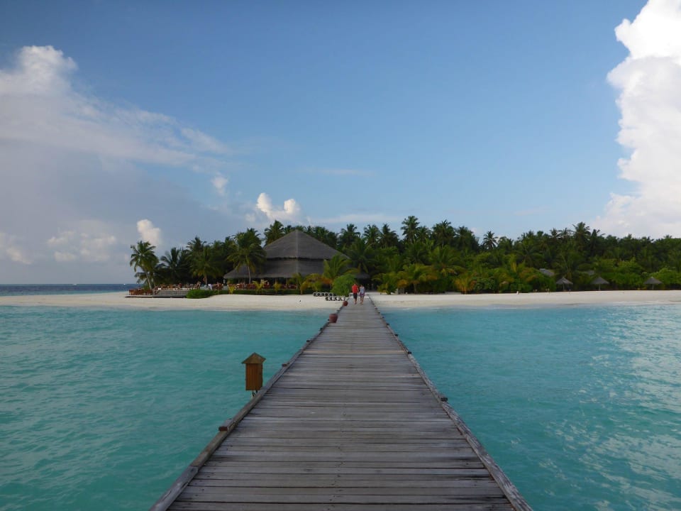 Blick auf Sunsetbar Filitheyo Island Resort