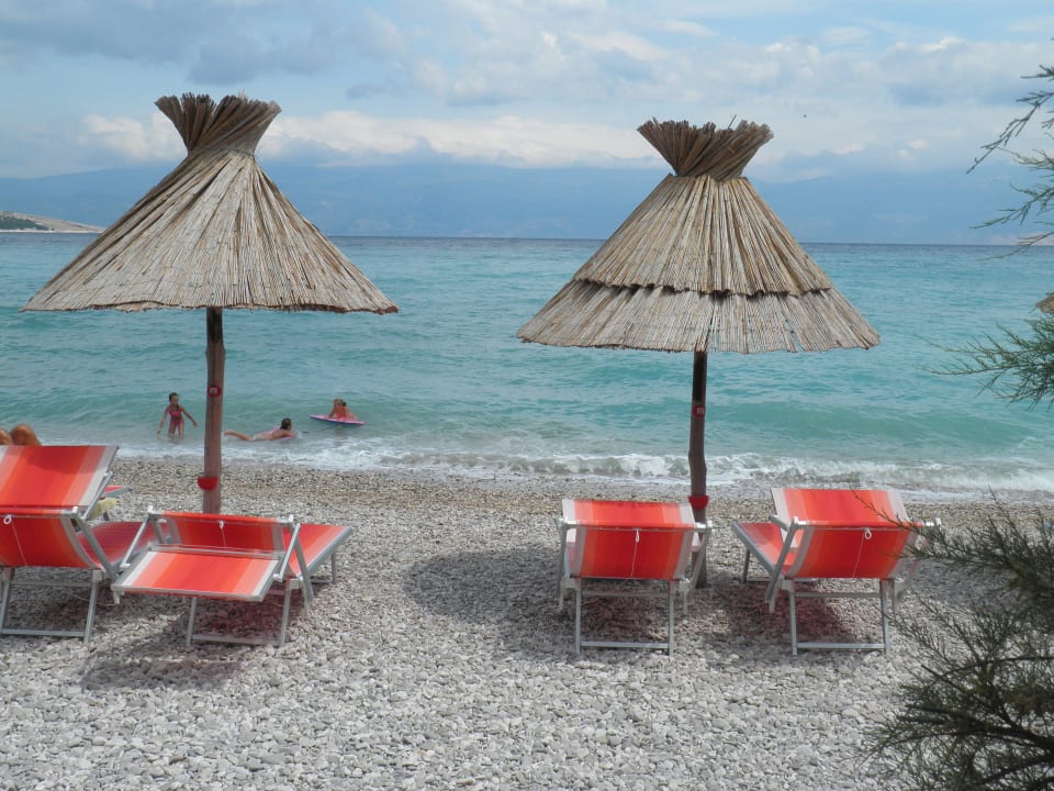 Blick aus der Hoteltüre Hotel Tamaris