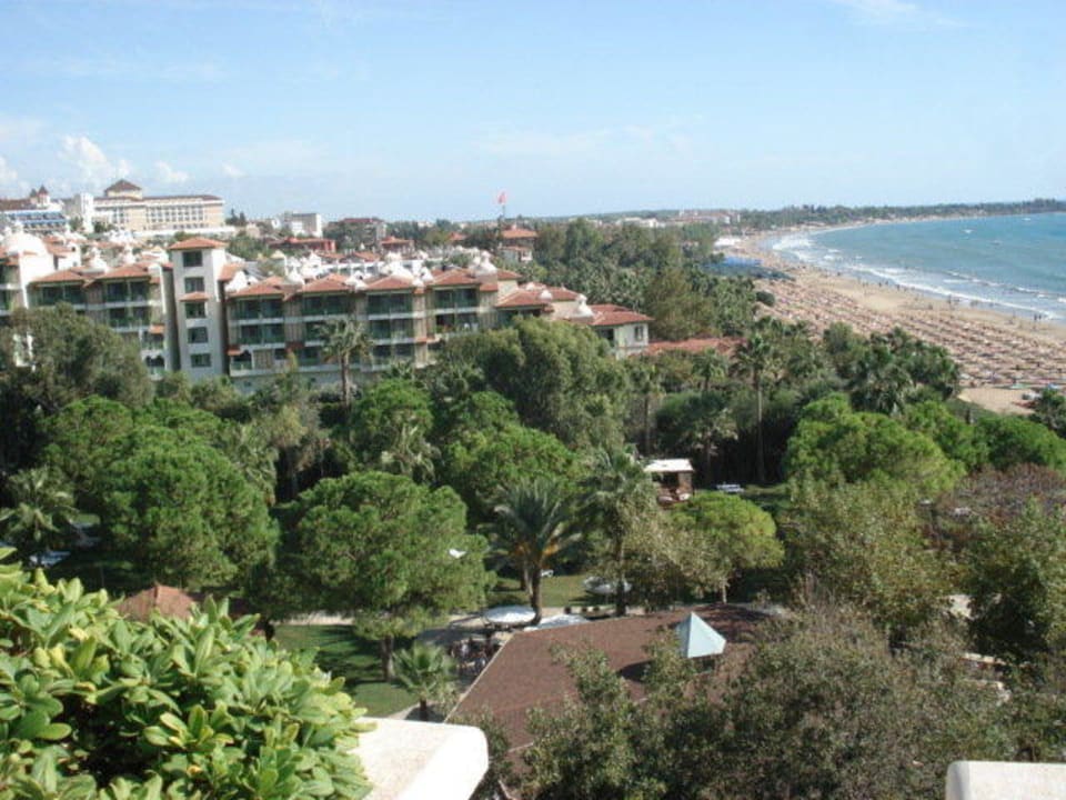 Ausblick von unserem Balkon Melas Resort Hotel