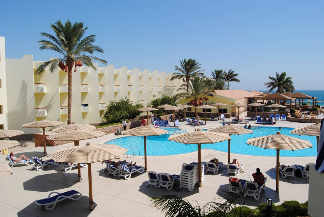 Ausblick aus dem Zimmer Palm Beach Resort