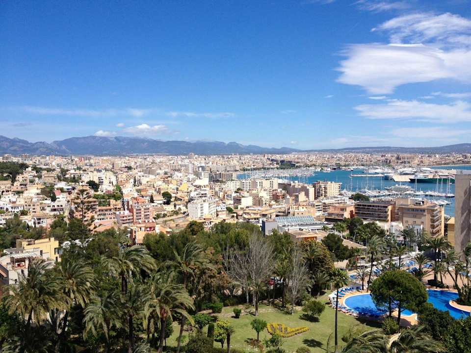 Sicht von unseren Zimmer GPRO Valparaiso Palace & Spa