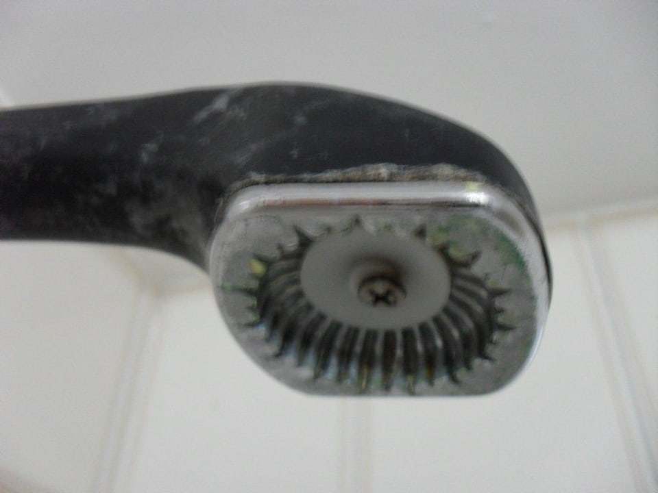 Ekelhafter Duschkopf Hostel Los Alamos