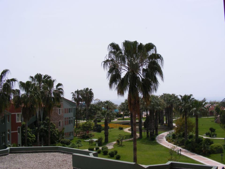 Blick vom Balkon über die Anlage auf´s Meer Megasaray Club Belek