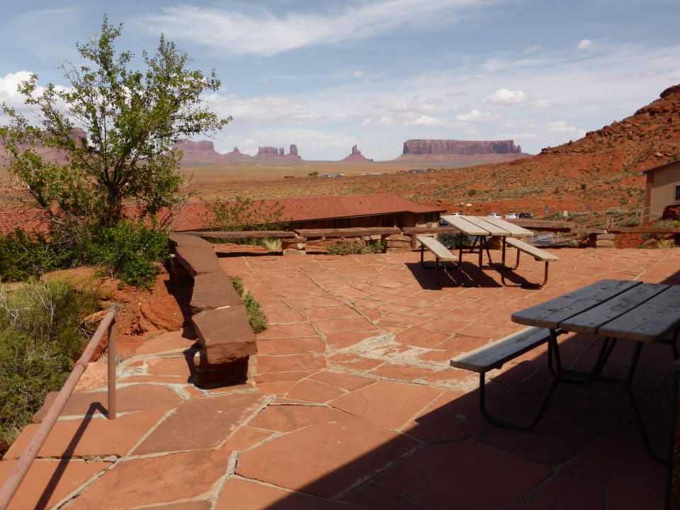 Die große Terrasse Goulding's Lodge