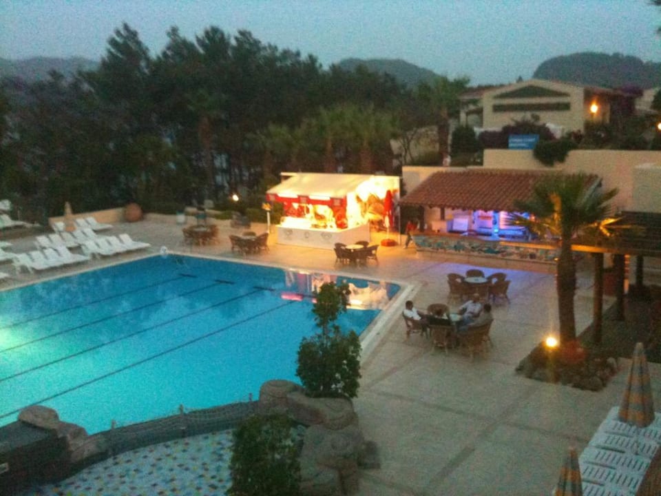 Pool at night Labranda Mares Marmaris