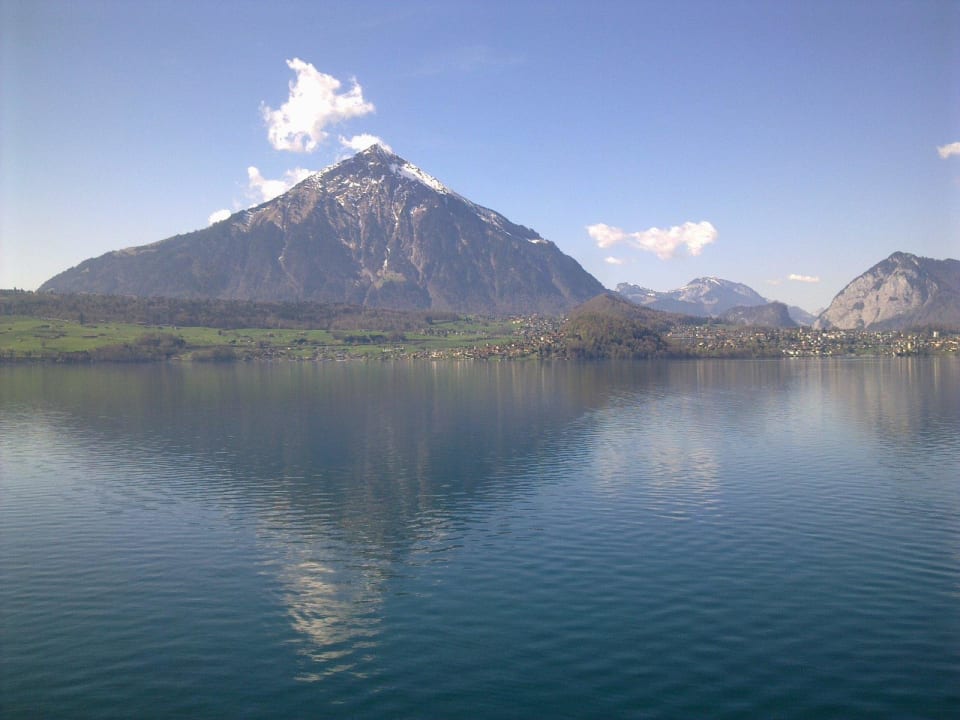 Morgenstimmung, Ausblick auf Niesen Beatus Wellness- & Spa-Hotel