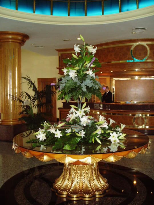Rezeption Blumenschmuck Hotel Riu Palace Tenerife